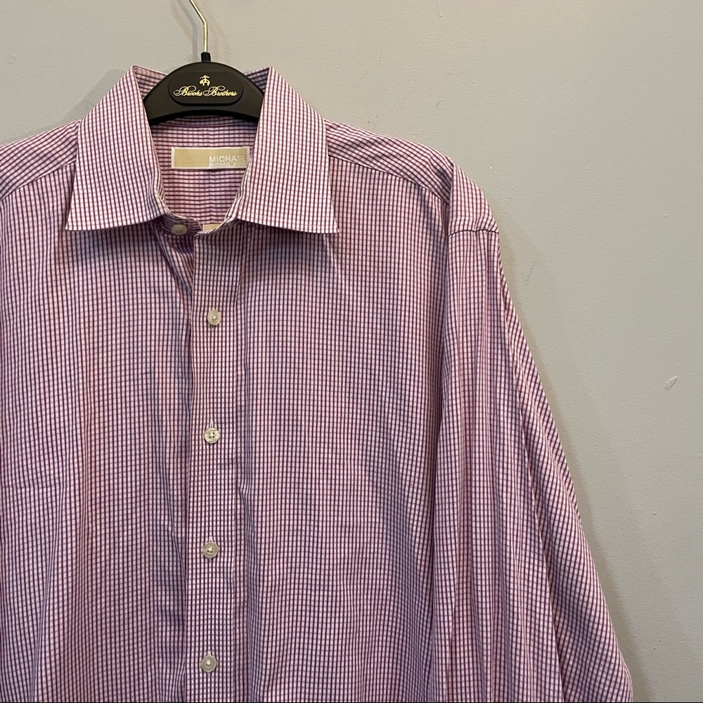 Michael Kors Checkered Button-Up Shirt